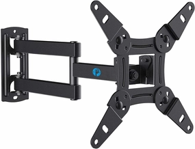 Pipishell Full Motion TV Monitor Wall Mount Bracket Swivel Tilt Extension Rotation for Echo Show 21/15 and Most 13-42 Inch LED LCD Flat Curved Screen TVs & Monitors, Max VESA 200x200mm up to 44lbs speaker wall mount,audio bracket,AV wall mounting,