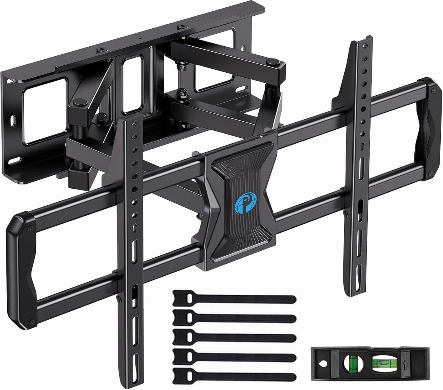 Pipishell Full-Motion TV Wall Mount for Most 3775 Inch TVs up to 100 lbs, Wall Mount TV Bracket with Dual Articulating Arms, Extension, Swivel, Tilt, Fits 16" Wood Studs, 600 x 400mm Max VESA, PILF8 speaker wall mount,audio bracket,AV wall mounting,
