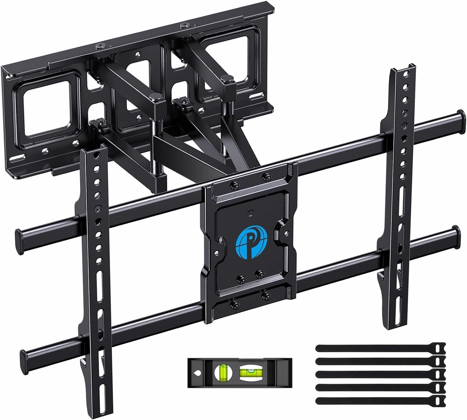 Pipishell Full Motion TV Wall Mount for Most 37-75 Inch TVs up to 132lbs, Wall Mount TV Bracket Articulating Swivel Tilt Extension Leveling Max VESA 600x400mm Fits 12/16" Wood Stud, PILFK1 speaker wall mount,audio bracket,AV wall mounting,