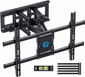 Pipishell Full Motion TV Wall Mount for Most 37-75 Inch TVs up to 132lbs, Wall Mount TV Bracket Articulating Swivel Tilt Extension Leveling Max VESA 600x400mm Fits 12/16" Wood Stud, PILFK1 speaker wall mount,audio bracket,AV wall mounting,