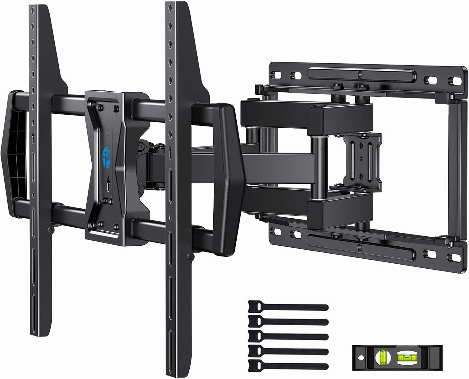 Pipishell Full Motion TV Wall Mount for Most 37-75 inch TVs, Wall Mount Bracket with Dual Articulating Arms, Swivel, Tilt, Max VESA 600x400mm up to 100 lbs, TV Mount Fits 12/16 Wood Studs, PILF6 speaker wall mount,audio bracket,AV wall mounting,