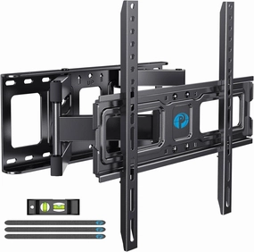 Pipishell TV Wall Mount for 26-65 inch LED LCD OLED 4K TVs up to 99lbs, Full Motion TV Mount Bracket Articulating Swivel Extension Tilting Leveling Max VESA 400x400mm, Fits 12/16 Inch Wood Studs speaker wall mount,audio bracket,AV wall mounting,