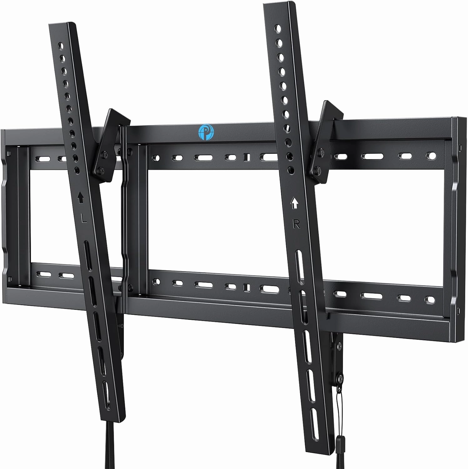 Pipishell UL Listed Tilt TV Wall Mount Bracket Low Profile for Most 37-75 Inch LED LCD OLED Plasma Flat Curved TVs, Large Tilting Mount Fits 16"-24" Wood Studs Max VESA 600x400mm Holds up to 132lbs speaker wall mount,audio bracket,AV wall mountin