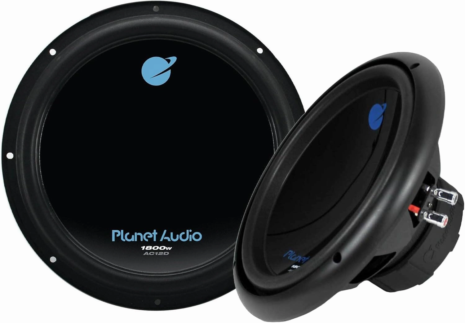 Planet Audio AC12D 12-Inch 3600W Subwoofers (Pair) audiophile subwoofer,active subwoofer,low frequency speaker,