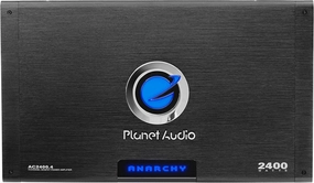 Planet Audio AC2400.4 4 Channel Car Amplifier - 2400 High Output, 2 Ohm, High/Low Level Inputs, High/Low Pass Crossover, Hook Up to Subwoofer for Bass wireless audio bridge,Bluetooth transmitter,WiFi audio link,