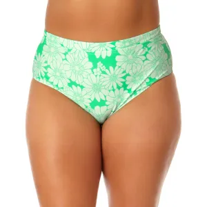 Plus Womens Floral Print Summer Swim Bottom Separates