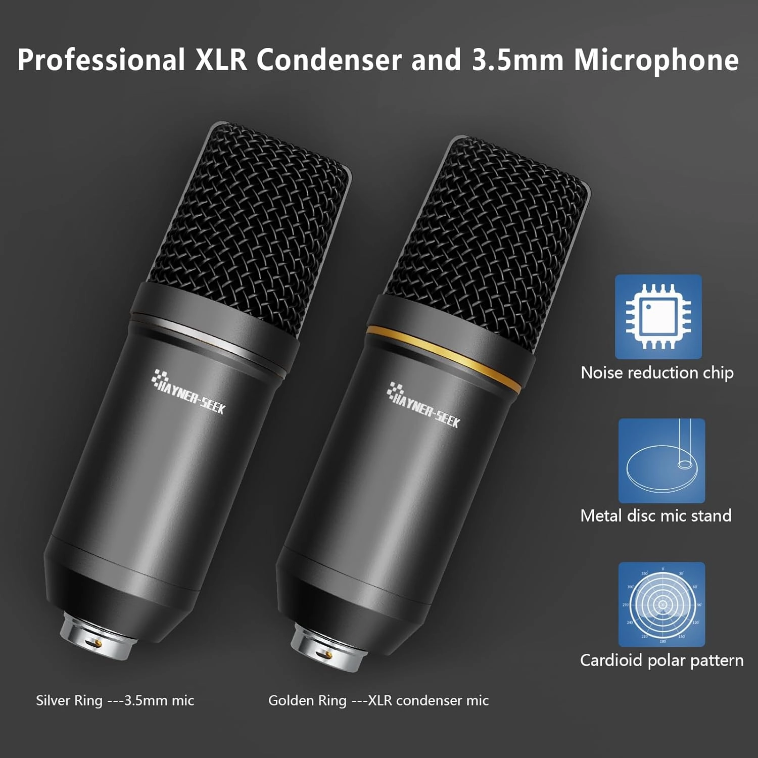 Podcast Equipment Bundle for 2, Streaming Audio Interface with 5 Channel, XLR Microphone Interface, RGB,48V Phantom Power, Perfect for Game,Podcast,Record,TikTok-White