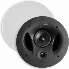 Polk Audio 90-RT 3-Way in-Ceiling Speaker - The Vanishing Series | Perfect for Mains, Rear or Side Surrounds | Paintable Wafer-Thin Sheer Grille | Dual Band-Pass Bass Ports for Low Frequencies soundbar,TV speaker bar,home theater soundbar,
