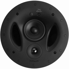 Polk Audio 90-RT 3-Way In-Ceiling Speaker - The Vanishing Series, Perfect for Mains, Paintable Wafer-Thin Sheer Grille, Dual Band-Pass Bass Ports for Low Frequencies (Renewed) soundbar,TV speaker bar,home theater soundbar,
