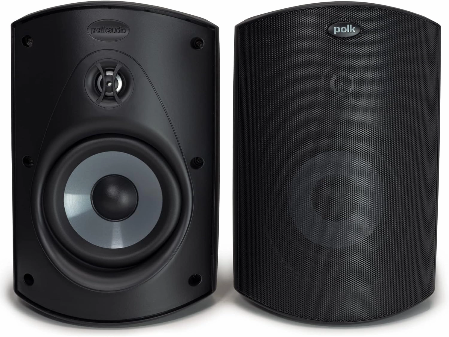 Polk Audio Atrium 5 Outdoor Speakers with Powerful Bass (Pair, Black), All-Weather Durability, Broad Sound Coverage, Speed-Lock Mounting System bookshelf speakers,compact stereo speakers,hi-fi shelf speakers,