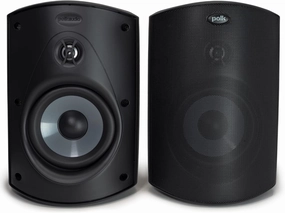 Polk Audio Atrium 5 Outdoor Speakers with Powerful Bass (Pair, Black), All-Weather Durability, Broad Sound Coverage, Speed-Lock Mounting System bookshelf speakers,compact stereo speakers,hi-fi shelf speakers,