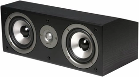 Polk Audio CS1 Series II Center Channel Speaker | Unique Design | Stand Alone or a Complement to Monitor 40, 60, and 70 Speakers | Detachable Grille | Black bookshelf speakers,compact stereo speakers,hi-fi shelf speakers,