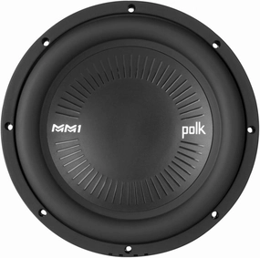 Polk Audio MM1042 DVC MM1 Series 10" Marine & Car Subwoofer - 900W, 28-200Hz Frequency Response, Dual 4-Ohm Voice Coils, Titanium-Plated Woofer Cone, Compact Subwoofer for Deep, Powerful Bass audiophile subwoofer,active subwoofer,low frequency spe
