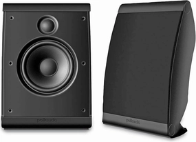 Polk Audio OWM3 Wall and Bookshelf Speakers | The Most High-Performance Versatile Loudspeaker | Paintable Grilles (Pair, Black) bookshelf speakers,compact stereo speakers,hi-fi shelf speakers,