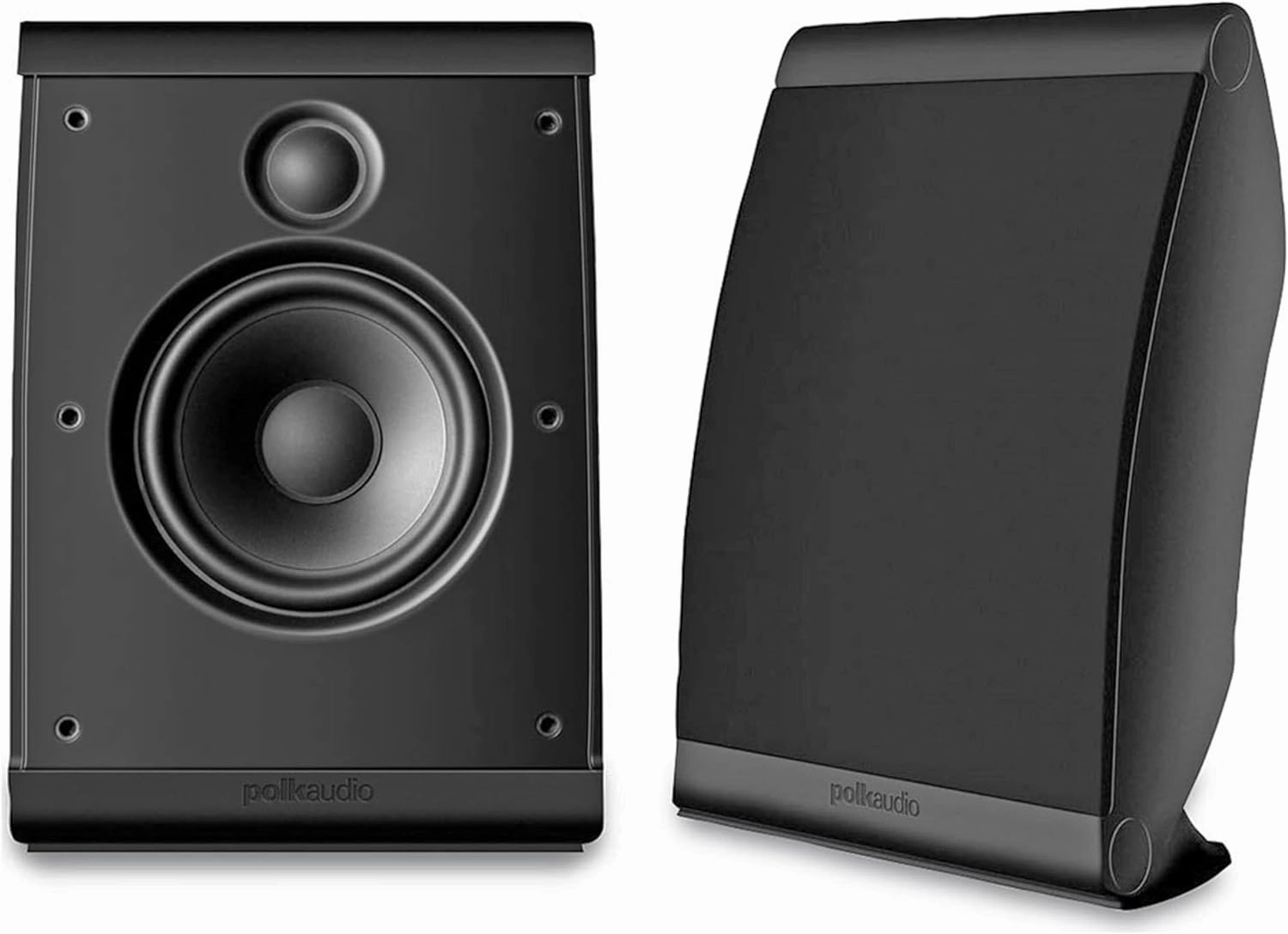 Polk Audio OWM3 Wall and Bookshelf Speakers | The Most High-Performance Versatile Loudspeaker | Paintable Grilles (Pair, Black) bookshelf speakers,compact stereo speakers,hi-fi shelf speakers,