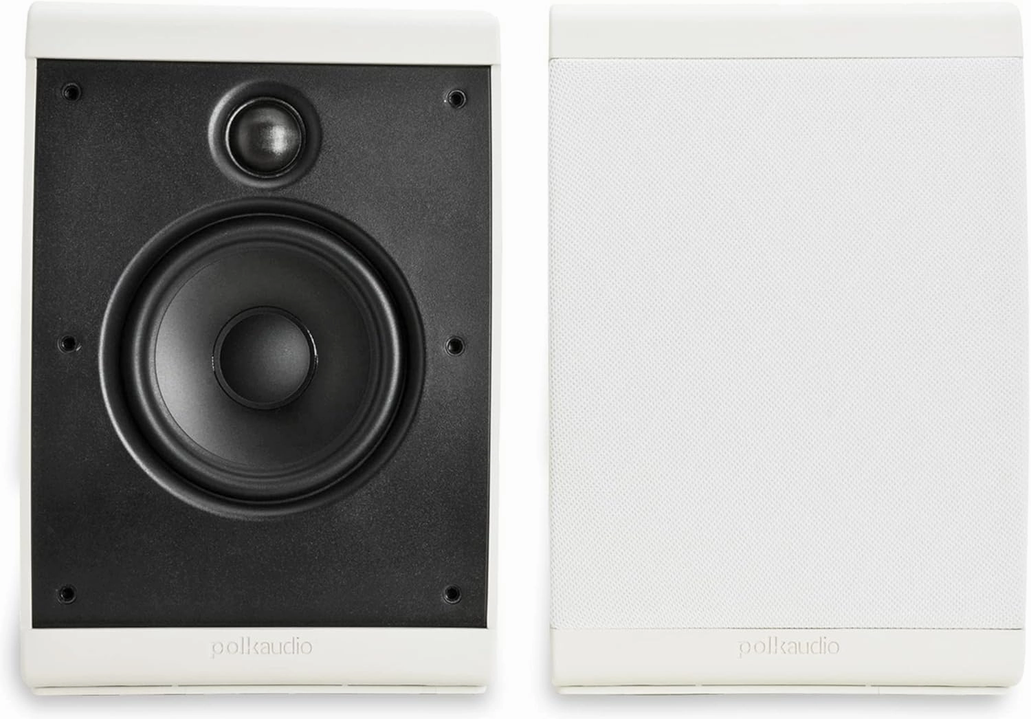 Polk Audio OWM3 Wall and Bookshelf Speakers | The Most High-Performance Versatile Loudspeaker | Paintable Grilles (Pair, White) bookshelf speakers,compact stereo speakers,hi-fi shelf speakers,