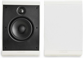 Polk Audio OWM3 Wall and Bookshelf Speakers | The Most High-Performance Versatile Loudspeaker | Paintable Grilles (Pair, White) bookshelf speakers,compact stereo speakers,hi-fi shelf speakers,