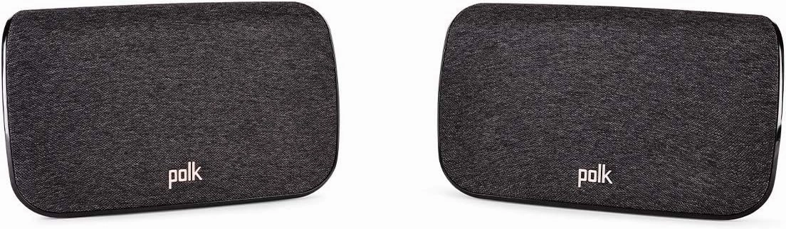 Polk Audio SR2 Wireless Surround Sound Speakers for Select Polk React and Magnifi Bars - Immersive Surround Sound, Easy Set Up, Multiple Placement Options, 2 Count (Pack of 1) wireless speakers,portable Bluetooth speaker,multiroom speaker,