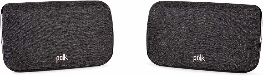 Polk Audio SR2 Wireless Surround Sound Speakers for Select Polk React and Magnifi Bars - Immersive Surround Sound, Easy Set Up, Multiple Placement Options, 2 Count (Pack of 1) floorstanding speakers,tower speakers,stereo floor speakers,