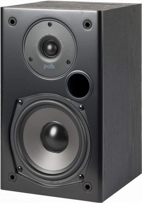 Polk Audio T15 Home Theater and Stereo Bookshelf Speakers  Deep Bass Response, Dolby and DTS Surround, Wall-Mountable, Pair, Black bookshelf speakers,compact stereo speakers,hi-fi shelf speakers,