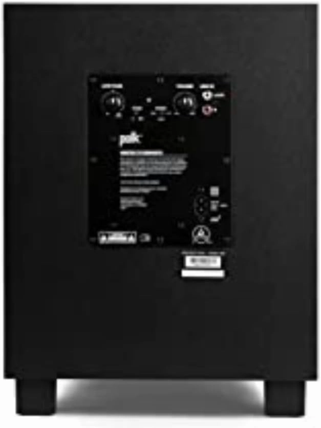 Polk Monitor XT10 Home Subwoofer, 10" Deep Bass Woofer, 100W Class D Amplification, Dolby Atmos, Auro 3D & DTS:X Compatible, Black
