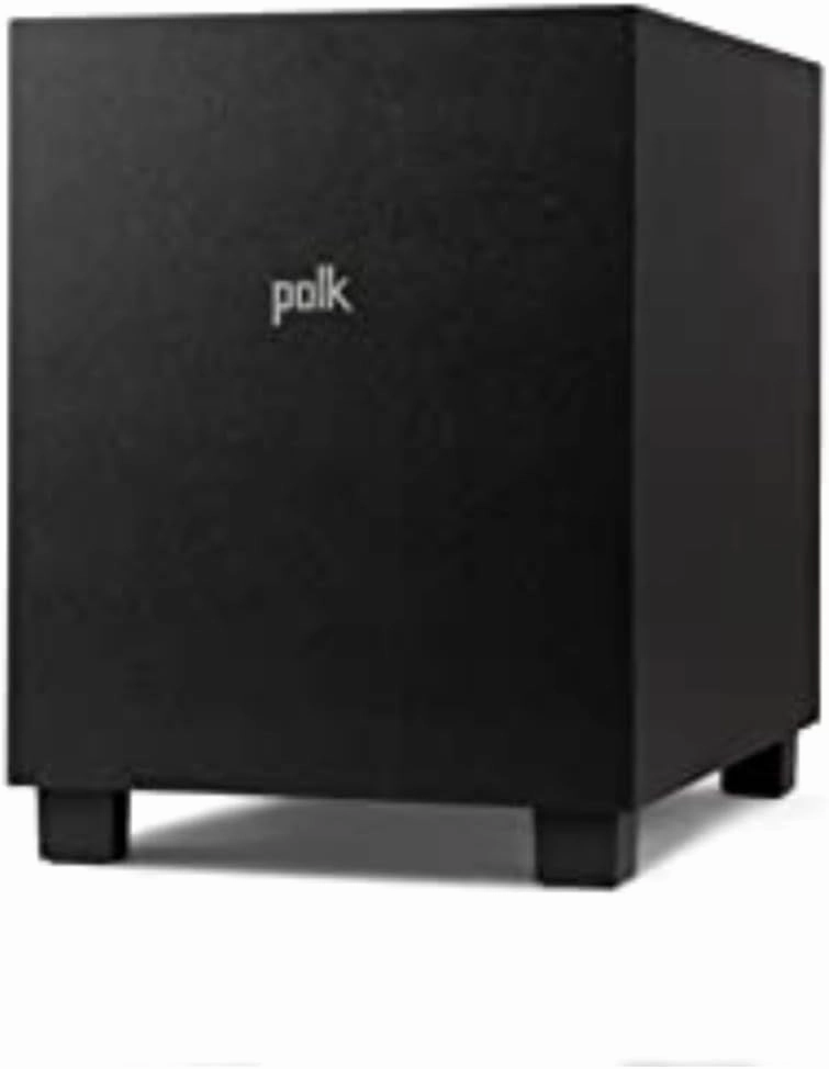 Polk Monitor XT10 Home Subwoofer, 10" Deep Bass Woofer, 100W Class D Amplification, Dolby Atmos, Auro 3D & DTS:X Compatible, Black audiophile subwoofer,active subwoofer,low frequency speaker,