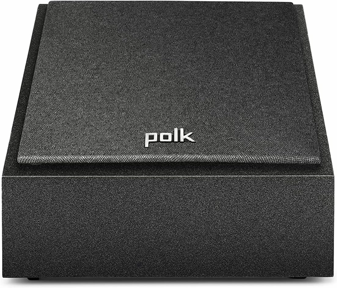 Polk Monitor XT90 Hi-Res Height Speaker Pair for 3D Sound Effect - Dolby Atmos-Certified, DTS:X and DTS Virtual:X Compatible 4" Dynamically Balanced Woofer, Midnight Black