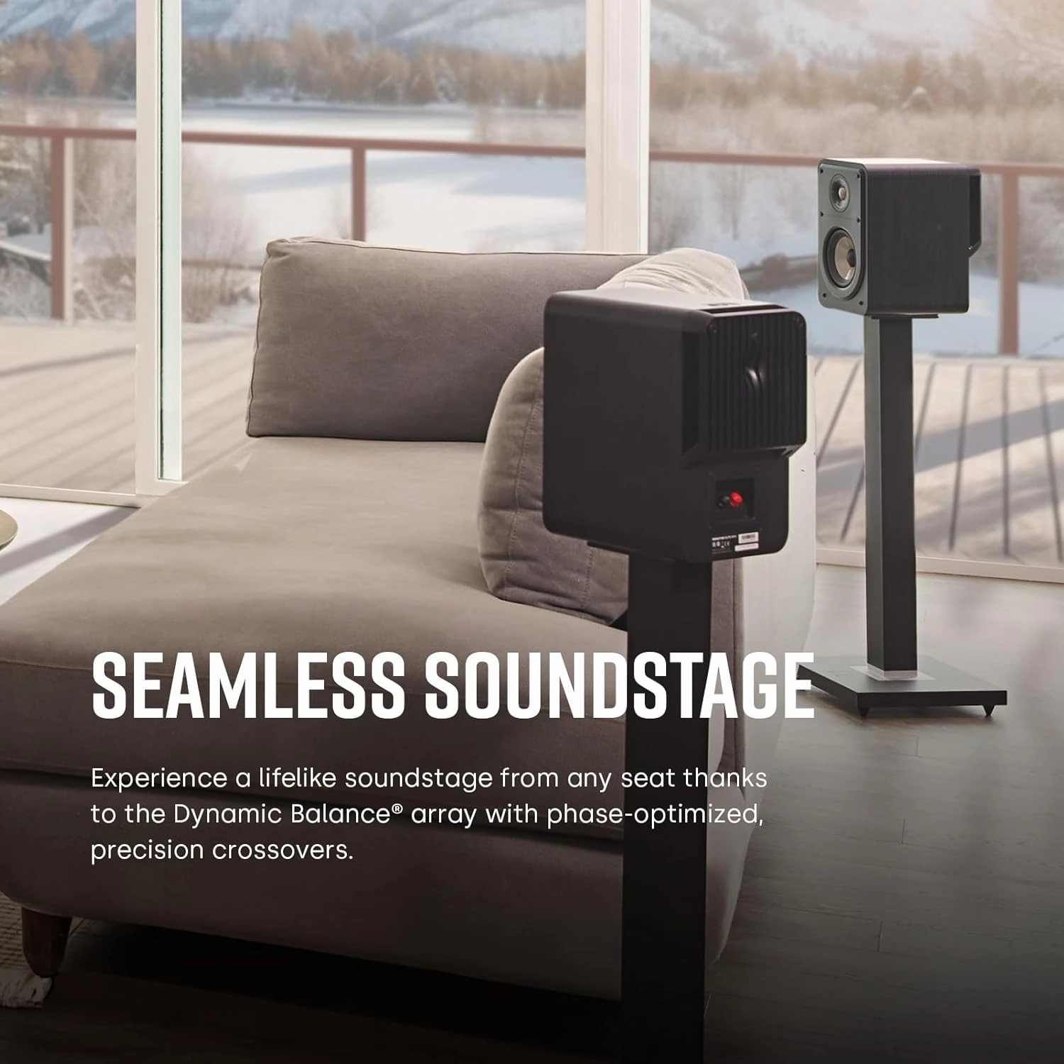 Polk Signature Elite ES15 Bookshelf Speaker - Hi-Res Audio Certified, Dolby Atmos & DTS:X Compatible, 1" Tweeter & 5.25" Woofer, Power Port Technology for Effortless Bass (Pair, Stunning Black)