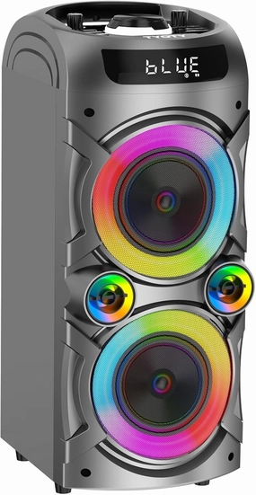 Portable Bluetooth Speaker 100W Big Powerful Wireless Boombox TWS Pairing Loud Stereo Sound Deep Bass Large Party Speakers with Subwoofer LED Lights for Outdoor Home Camping floorstanding speakers,tower speakers,stereo floor speakers,
