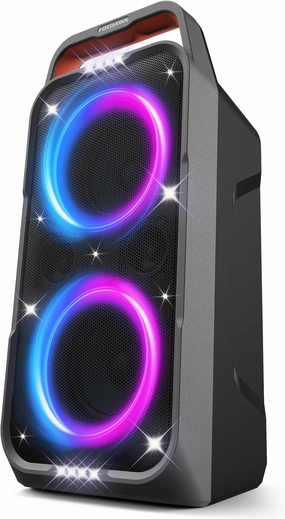 Portable Bluetooth Speaker: 240W Peak Powerful Loud Sound Deep Bass Wireless Boombox Large Subwoofer 15 Hours Battery Life Fast Charging with Led Light Show for Party Outdoor Camping Backyard wireless speakers,portable Bluetooth speaker,multiroom speaker,