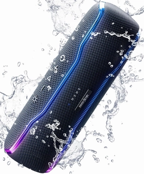 Portable Bluetooth Speaker, IPX7 Waterproof Wireless Speakers with Colorful Flashing Lights, 25W Super Bass 24H Playtime, 100ft Range, TWS Pairing for Outdoor, Home, Party, Beach, Birthday Gift floorstanding speakers,tower speakers,stereo floor speakers,