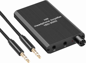 Portable Headphone Amplifier 3.5mm Stereo Audio in/Out Support Volume Control with GAIN Switch, Rechargeable Battery, 3.5mm Headphone Amp for Switch/PS4/iPhone/PC/MP3/4 /HD 650 Headphones ect. headphone amplifier,portable amp,desktop headphone amp,