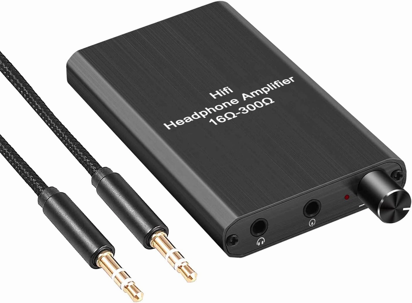 Portable Headphone Amplifier 3.5mm Stereo Audio in/Out Support Volume Control with GAIN Switch, Rechargeable Battery, 3.5mm Headphone Amp for Switch/PS4/iPhone/PC/MP3/4 /HD 650 Headphones ect. headphone amplifier,portable amp,desktop headphone amp,