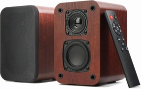 Powered Bluetooth Bookshelf Speakers, 40W Record Player Speakers with 2.75 Inch Woofer, Stereo Speakers with Optical/AUX/TV-ARC Connection for Turntable, No Receiver or Amplifier Required. bookshelf speakers,compact stereo speakers,hi-fi shelf speakers,