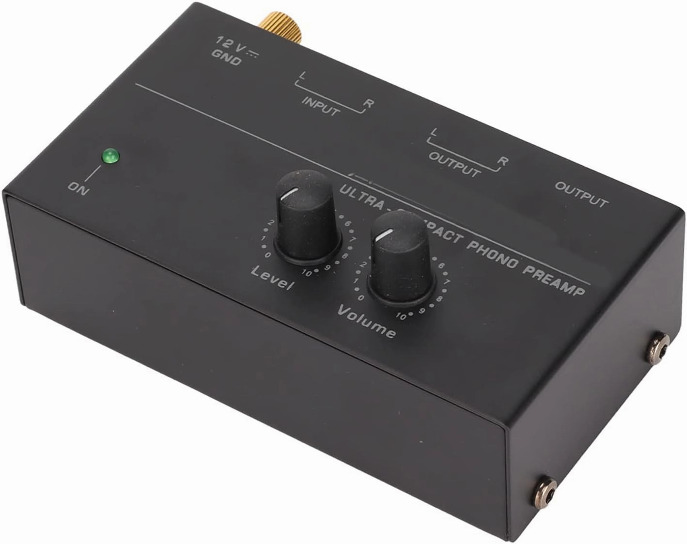 PP500 Phono Preamp Low Noise Stereo Input Output Sensitive Record Player Preamplifier for Turntable Fans (US Plug)