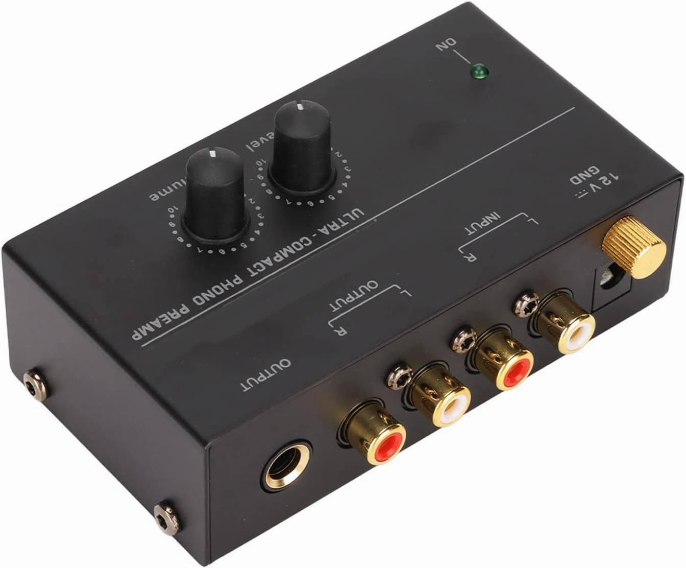 PP500 Phono Preamp Low Noise Stereo Input Output Sensitive Record Player Preamplifier for Turntable Fans (US Plug)