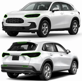 Precut Headlight Tail Light Tint Kit Film Fit for Honda HR-V 2023 2024 2025 Light Overlay Complete with Gloss Dark Smoke Wrap Cover Vinyl Decals Accessories vinyl accessories,turntable parts,record player tools,