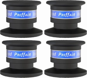 Preffair Audiophile Speaker Isolation Spikes Aluminum Record Player Shock Absorber Speaker Floor Protector Mat Adjustable Subwoofer Anti Vibration Pads Non-Slip LP Vinyl Record Player Base isolation pads,speaker feet,vibration dampeners,
