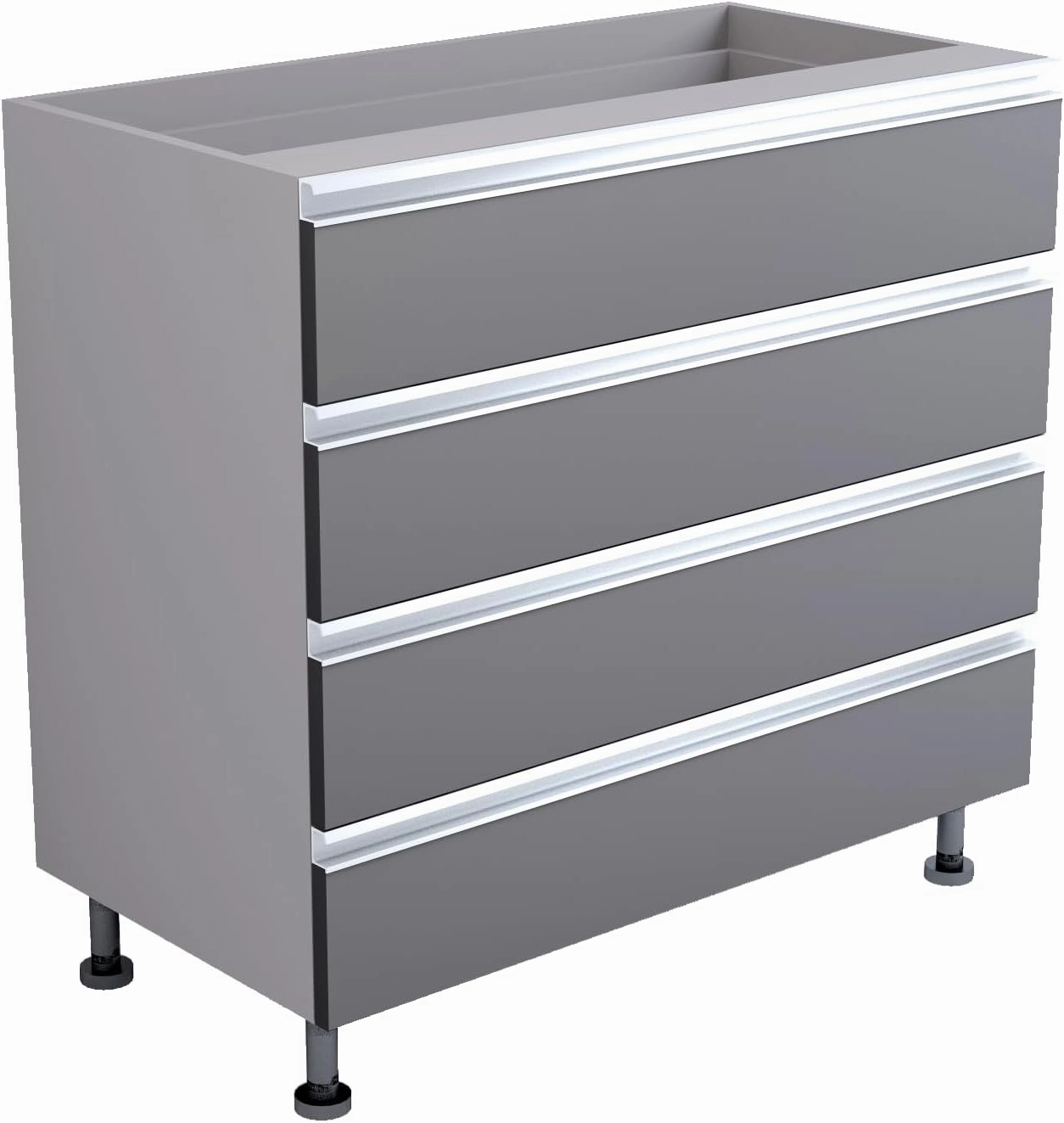 Premium Garage Modular Storage Drawer Base Cabinet with Adjustable Legs, Soft-Close Drawer, Integrated Handles, Heavy Duty Plywood Box Construction, Tool and Equipment Organizer (36" Width) equipment cabinet,AV gear cabinet,component enclosure,