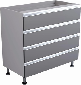 Premium Garage Modular Storage Drawer Base Cabinet with Adjustable Legs, Soft-Close Drawer, Integrated Handles, Heavy Duty Plywood Box Construction, Tool and Equipment Organizer (36" Width) equipment cabinet,AV gear cabinet,component enclosure,