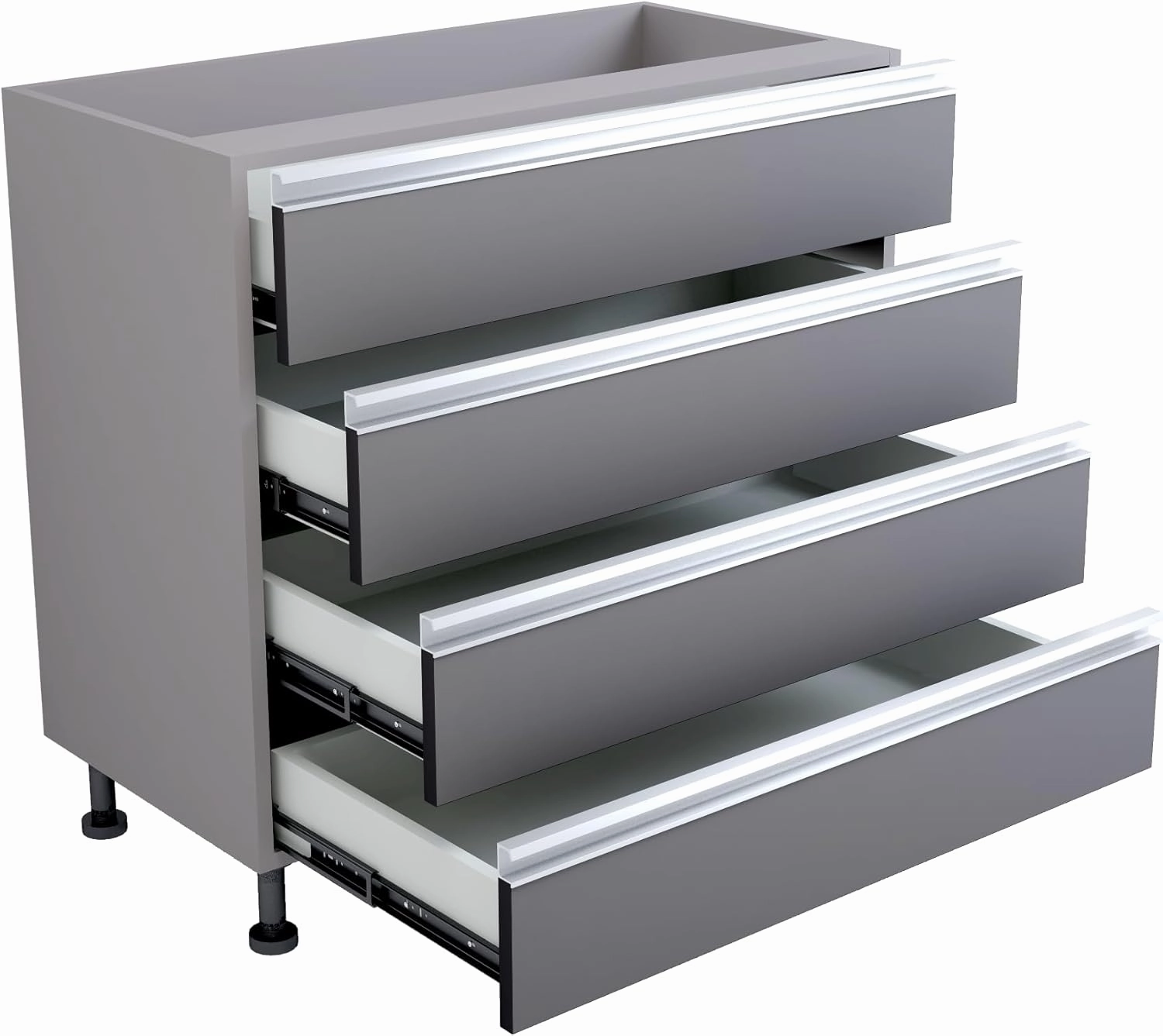 Premium Garage Modular Storage Drawer Base Cabinet with Adjustable Legs, Soft-Close Drawer, Integrated Handles, Heavy Duty Plywood Box Construction, Tool and Equipment Organizer (36" Width)