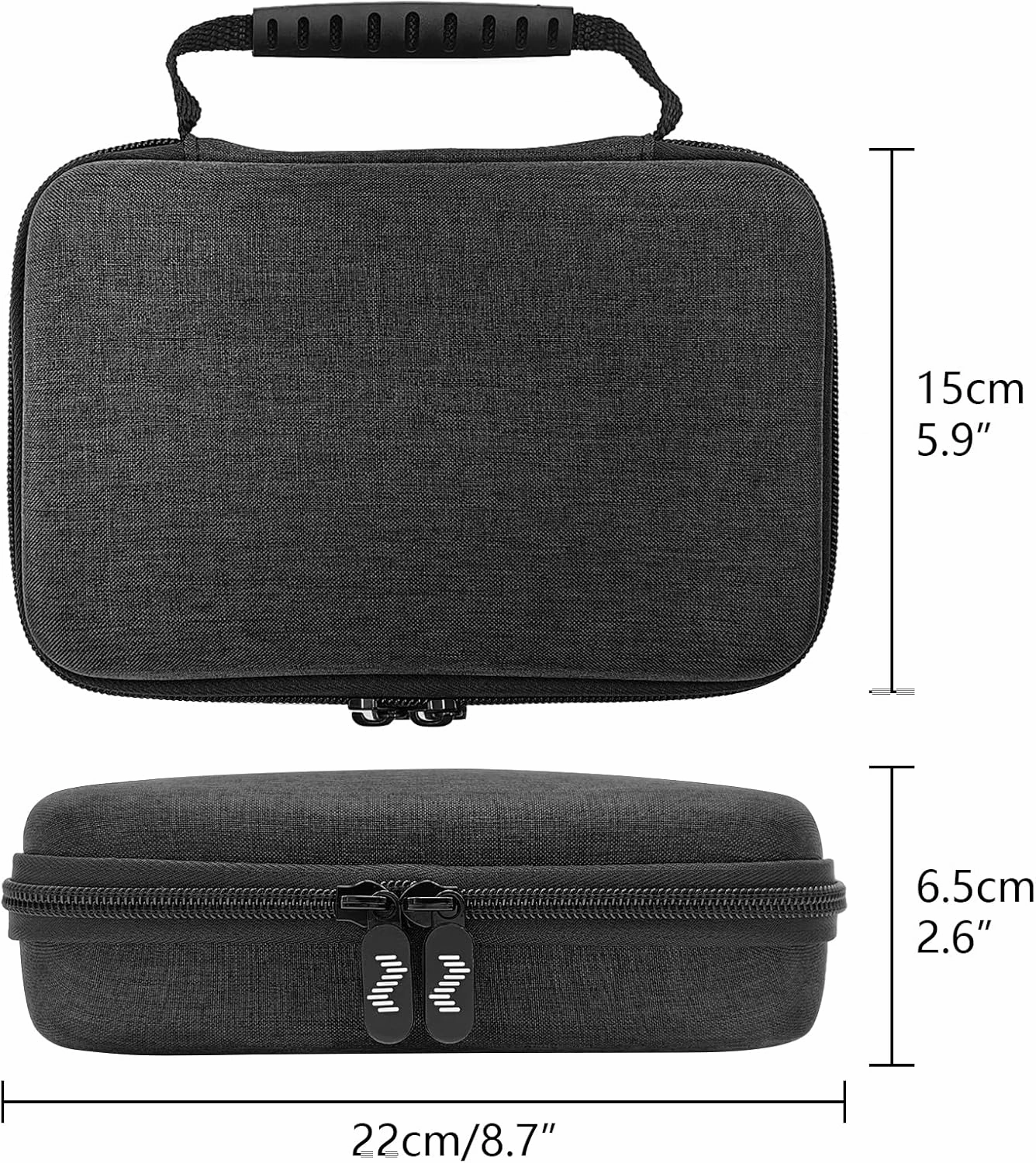 Premium Velvet Hard Case Compatible with Focusrite Scarlett 2i2 case 4th Gen Audio Interface cover, Hard Shell Protective Travel Carrying Bag (Grey)