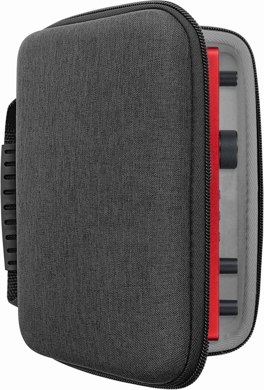 Premium Velvet Hard Case Compatible with Focusrite Scarlett 2i2 case 4th Gen Audio Interface cover, Hard Shell Protective Travel Carrying Bag (Grey) audio interface,USB interface,music recording input,