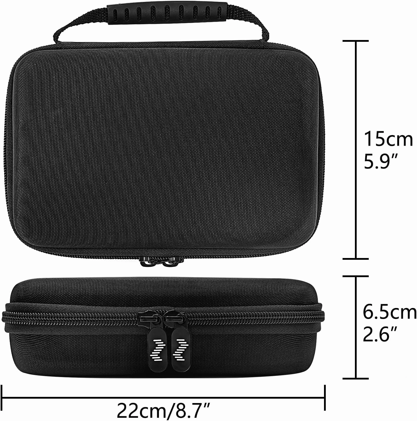 Premium Velvet Travel Case Compatible with Focusrite Scarlett 2i2 case 4th Gen Audio Interface, HardShell case Match 2i2 Protective Travel Carrying cover Bag (Black)