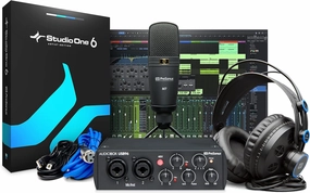 PreSonus AudioBox 96 25th Anniversary Studio Recording Bundle with Studio One Artist DAW Music Production Software studio monitors,nearfield speakers,mixing reference monitors,