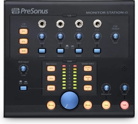 PreSonus Monitor Station V2 Desktop Studio Control Center (MONITO STAT V2) studio monitors,nearfield speakers,mixing reference monitors,