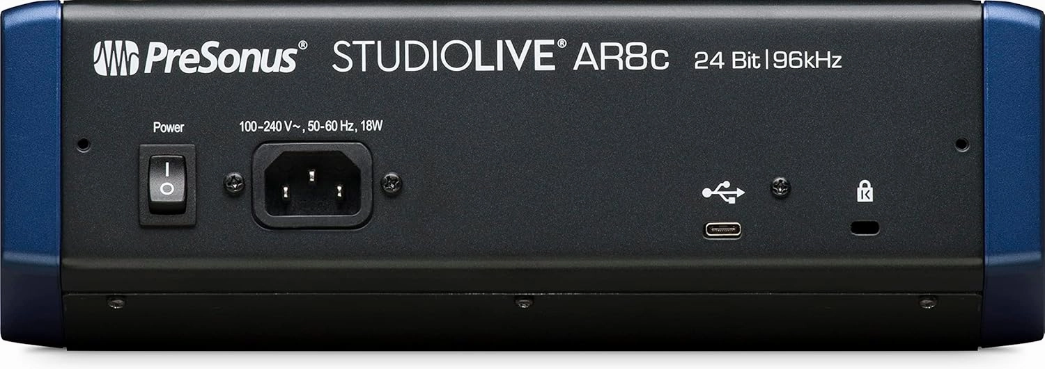 PreSonus StudioLive AR8c 8-Channel USB-C Hybrid Digital/Analog Performance Mixer, Unpowered