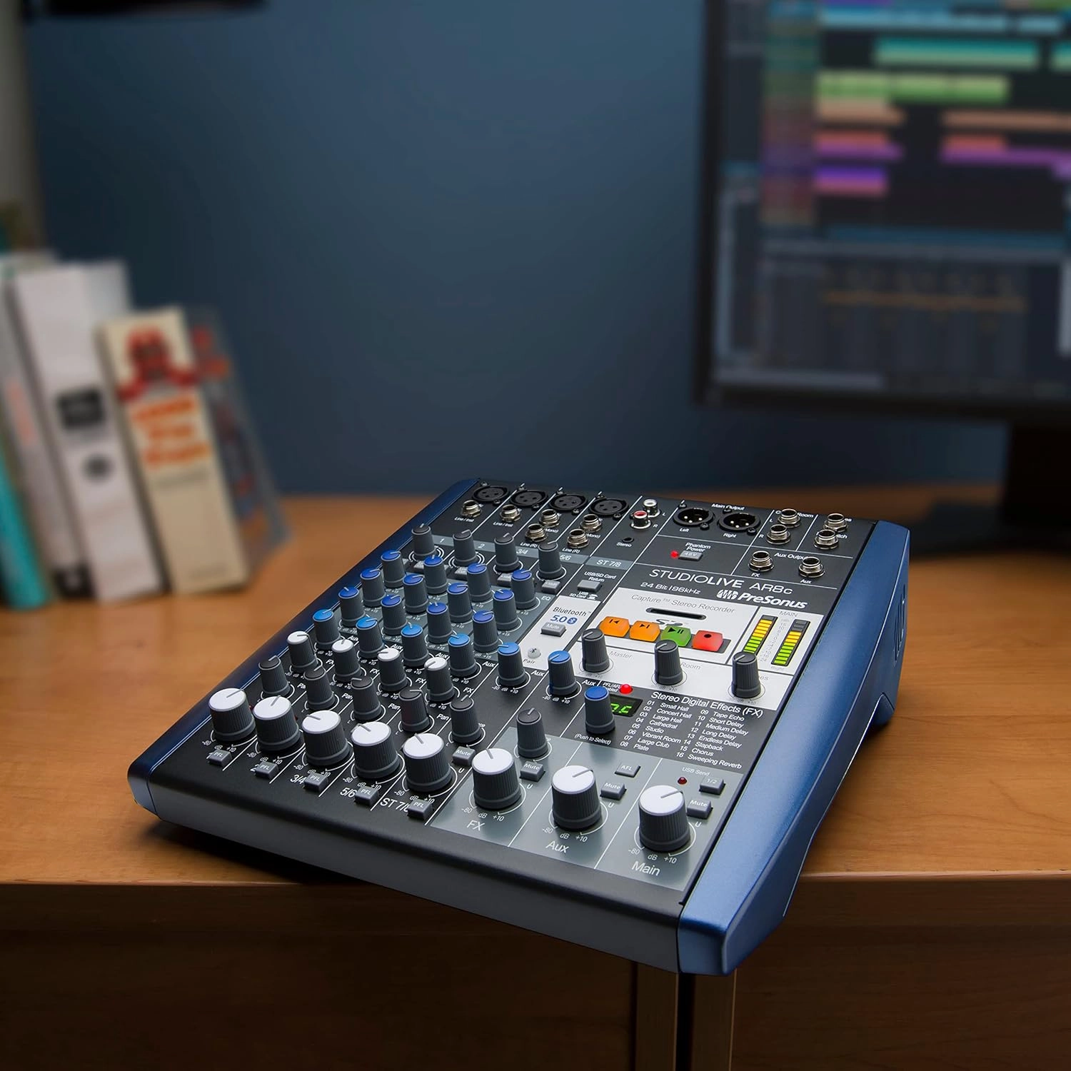 PreSonus StudioLive AR8c 8-Channel USB-C Hybrid Digital/Analog Performance Mixer, Unpowered