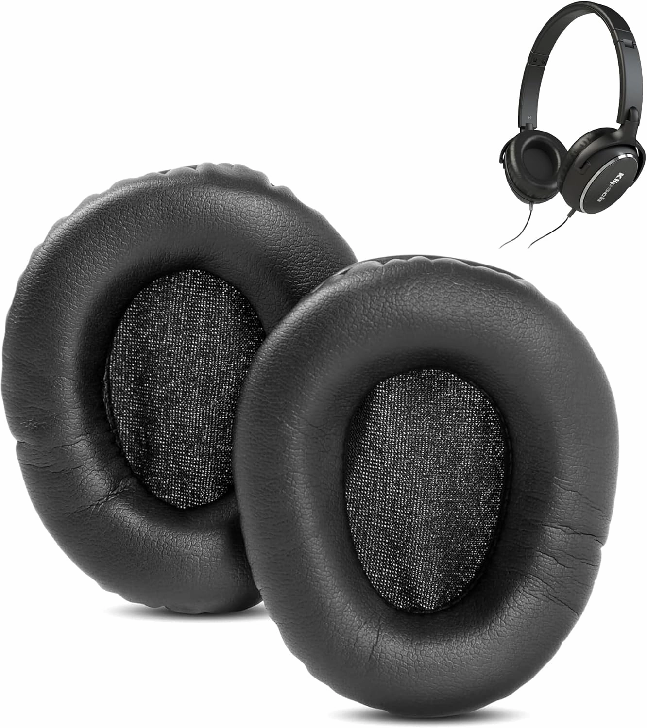 Prime Replacement Earpads Compatible with Klipsch Reference One R6 R6i On-Ear Headphones Ear Pads Cushion(Protein Leather/Memory Foam) reference headphones,neutral sound headphones,monitor headphones,