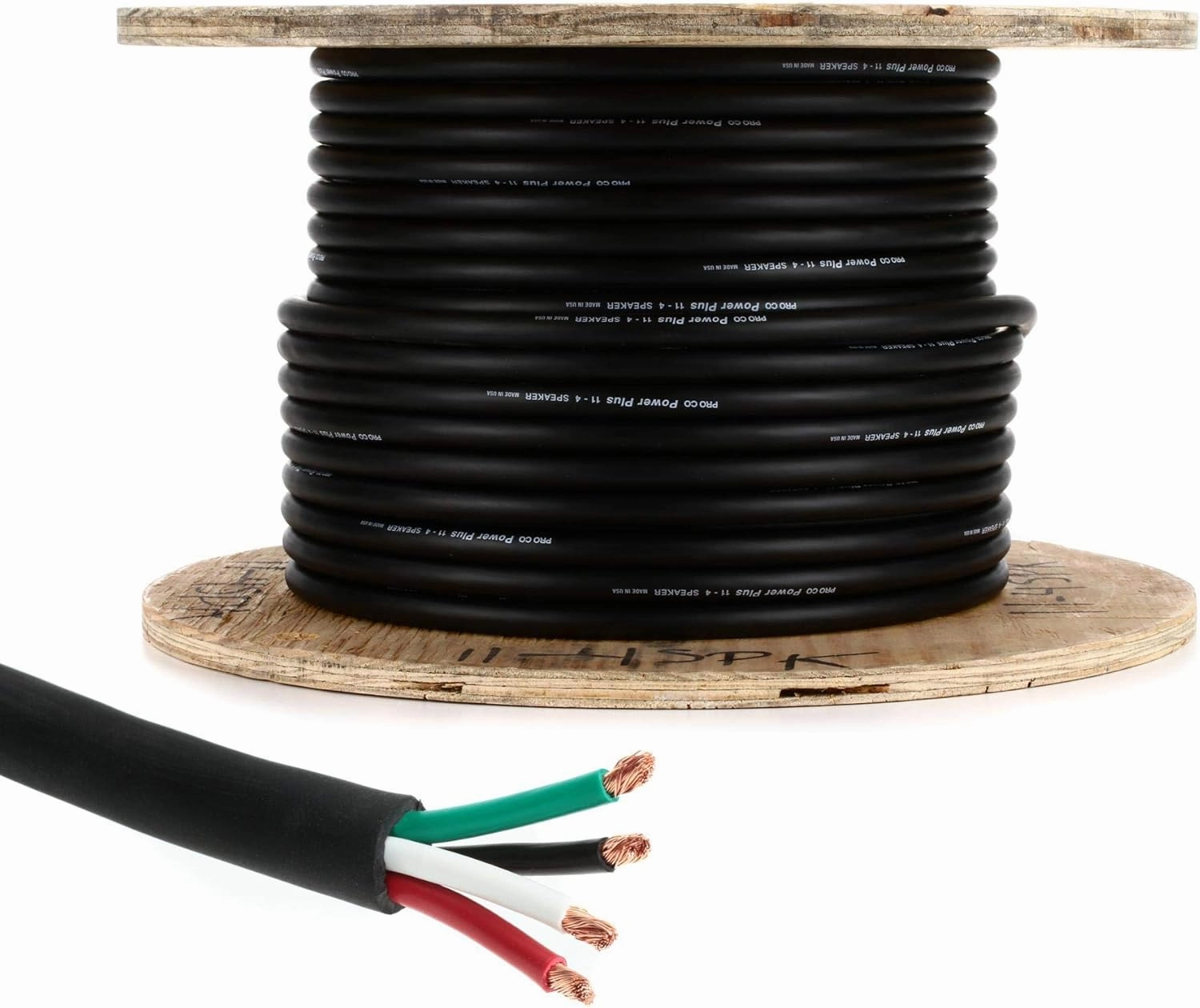 Pro Co 11-4 Bulk Stage Speaker Wire - 250 feet speaker cable,audio wire,hi-fi speaker cord,